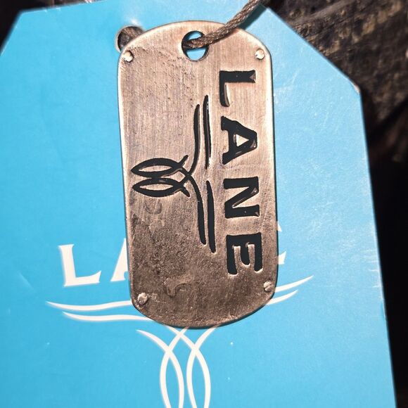 Lane NEW LB0470 Mattie Booties Size 7.5 Black Croc Embossed Leather Western - Picture 15 of 15